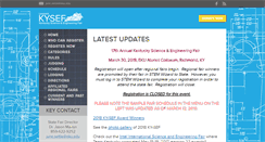 Desktop Screenshot of kysciencefair.org